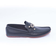 S-Buckle Black Loafer