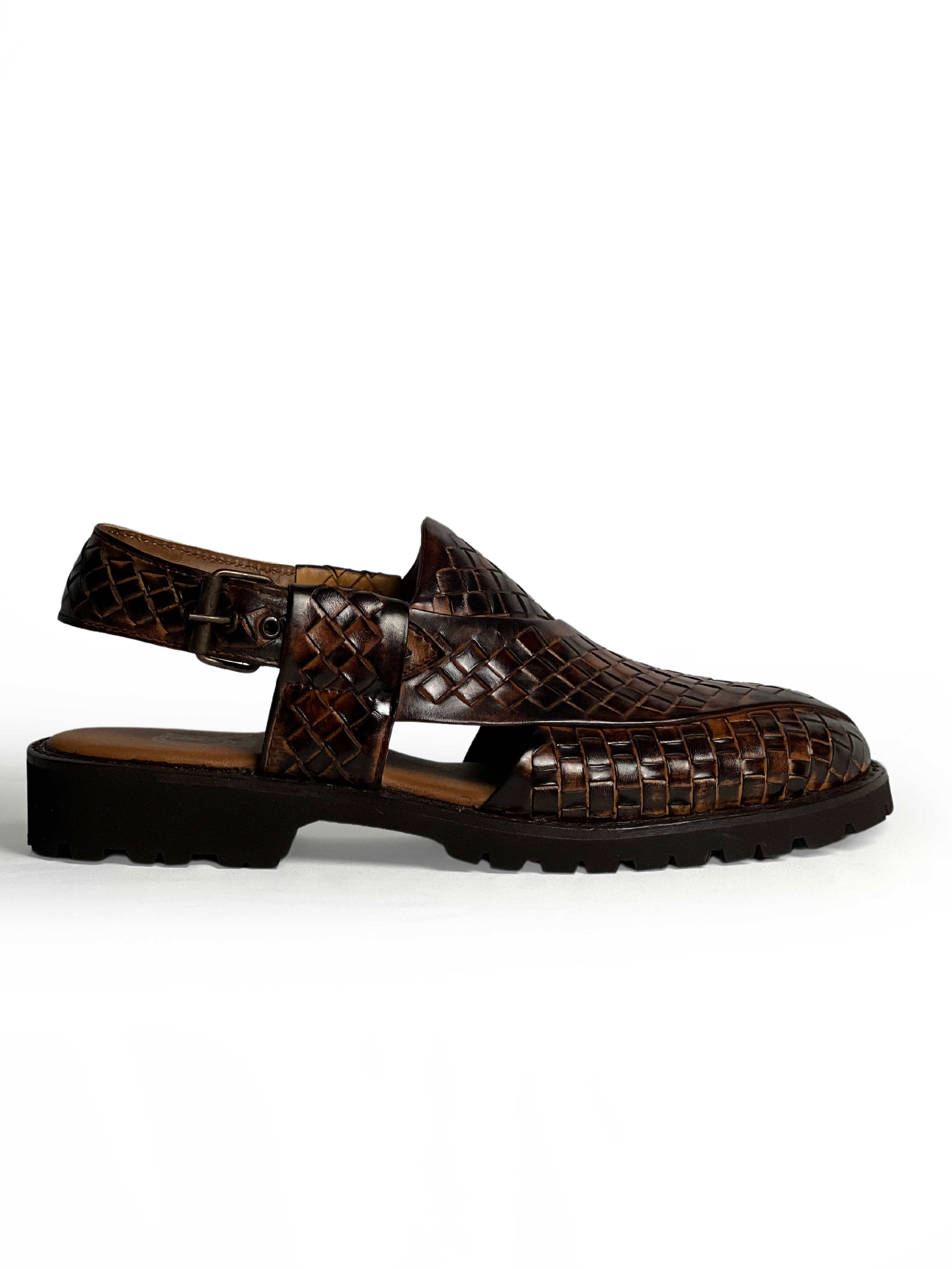 Braided Brown Chappal