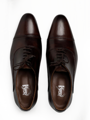 Laces Plain Brown Shoes