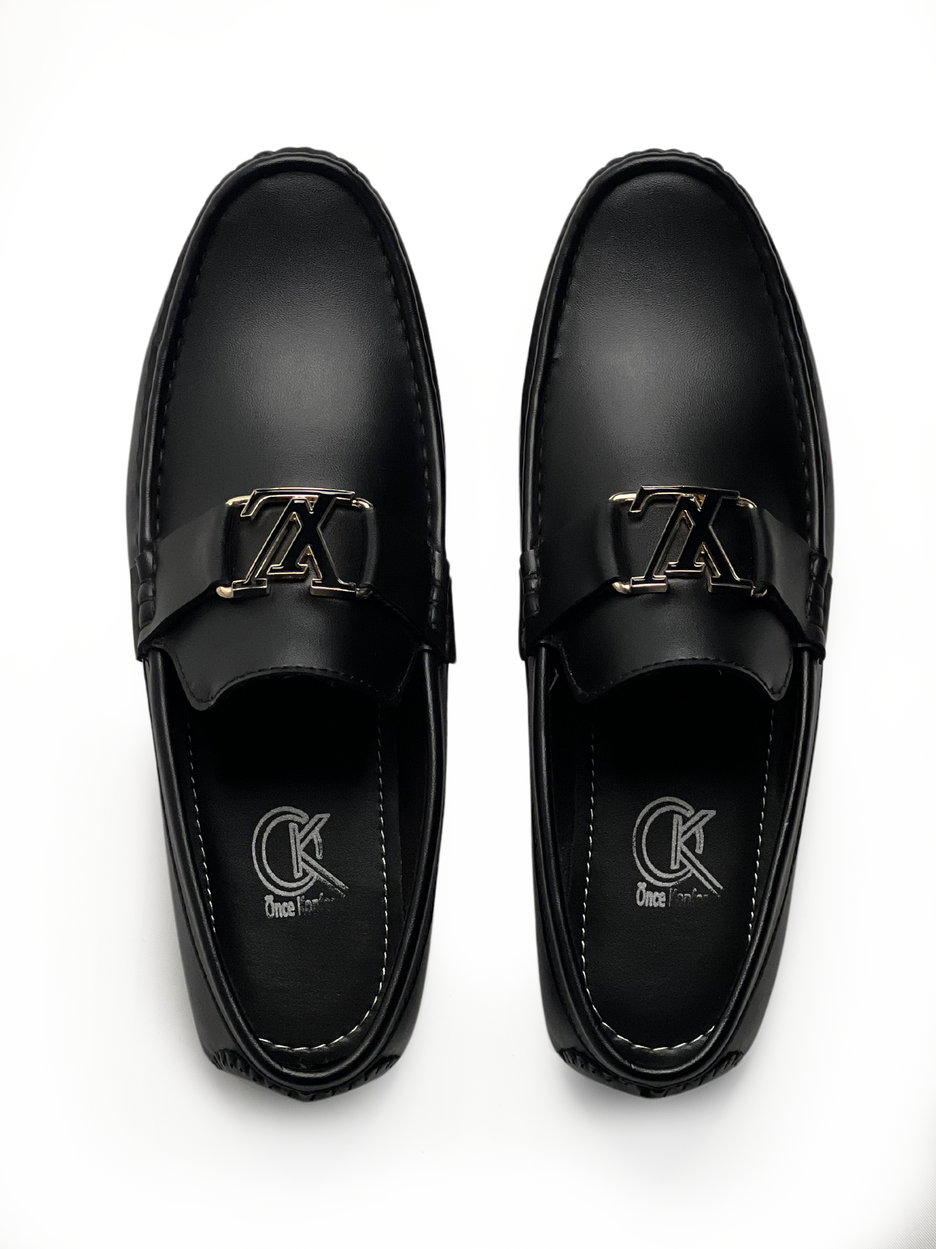 LV Black Loafers