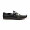 S-Buckle Black Loafer